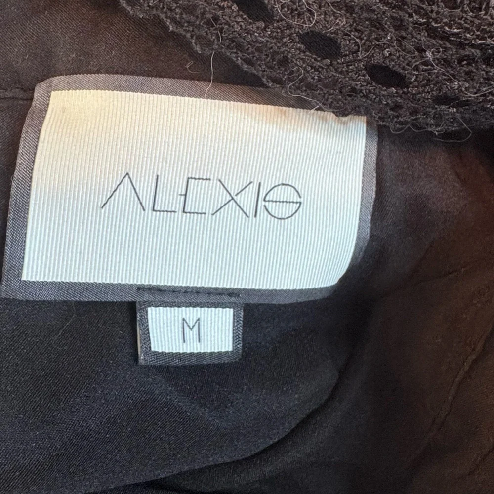 Alexia Black Lace Open Back Midi Dress – Size M - Picture 15 of 15